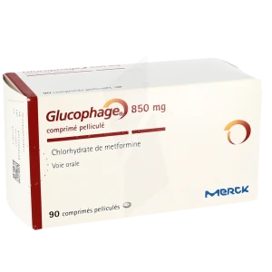 Glucophage 850 Mg, Comprimé Pelliculé