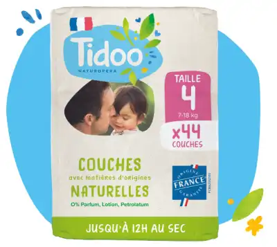 Tidoo Couches naturelles T4 7-18kg Paquet/44