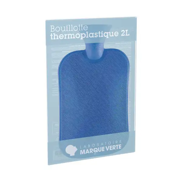 Bouillotte Thermoplastique Housse Bleue 2l