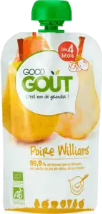 Good Goût Alimentation Infantile Poire Williams Gourde/120g à LE PIAN MEDOC