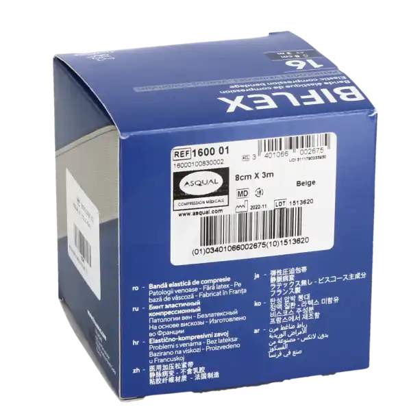 Thuasne Biflex Bande Contention Légère Beige 8cmx3m