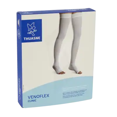 Venoflex Clinic 2 Bas Cuisse Antiglisse Blanc T2l à Paris