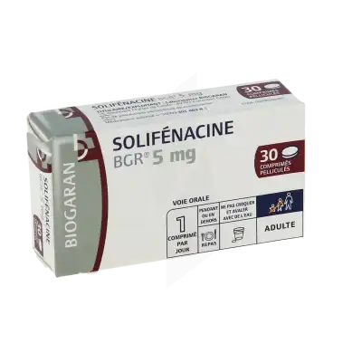 Solifenacine Bgr 5 Mg, Comprimé Pelliculé à LE LAVANDOU