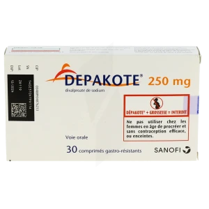 Depakote 250 Mg, Comprimé Gastro-résistant