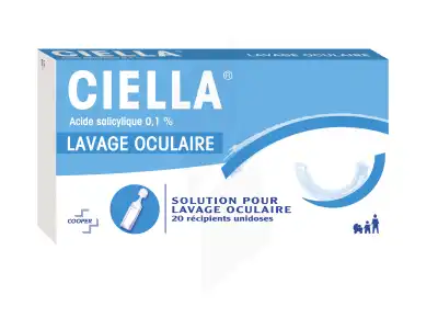 Ciella 0,1 % Solution Pour Lavage Ophtalmique En Récipient Unidose Recip Unid/20 à Rueil-Malmaison