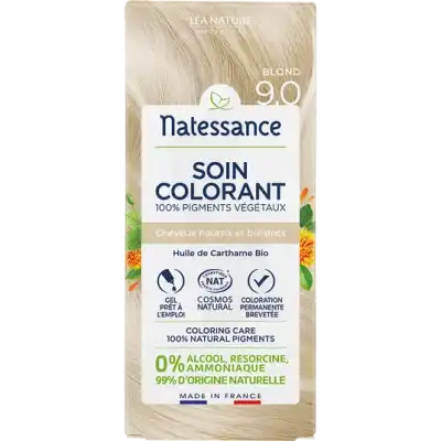 Acheter Natessance Soin Colorant Gel 100% Pigments Végétaux Blond 9.0 T/150ml à MARIGNANE