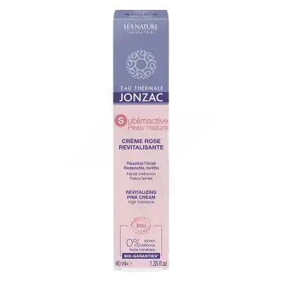 Jonzac Eau Thermale Sublimactive Peau Mature Crème Rose Revitalisante 40ml à LORMONT
