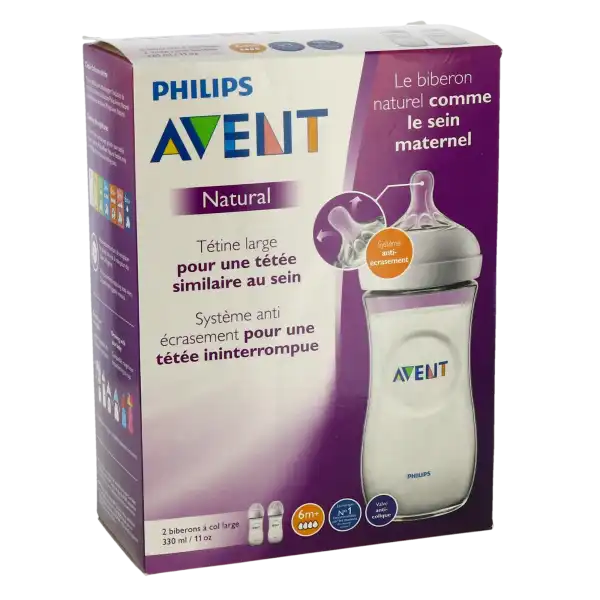 Avent Natural 2.0 Biberon Polypropylène 2x330ml