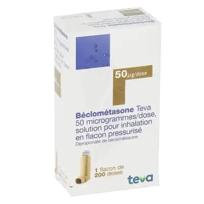Beclometasone Teva 50 Microgrammes/dose, Solution Pour Inhalation En Flacon Pressurisé à Hagetmau