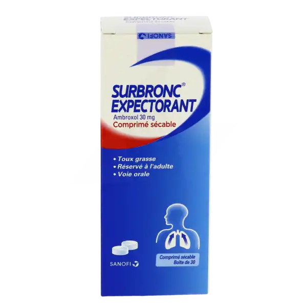 Surbronc Expectorant Ambroxol 30 Mg, Comprimé Sécable