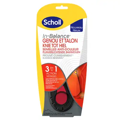 Scholl Expert Support Semelle Anti-douleur Genou Et Talon Taille S à Saint-Maximin