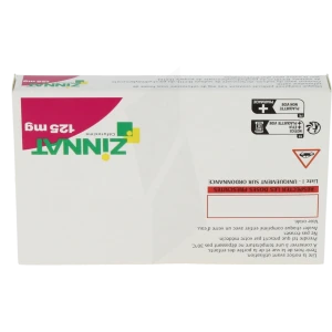 Zinnat 125 Mg, Comprimé Pelliculé