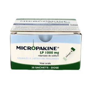 Micropakine L.p. 1000 Mg, Granulés à Libération Prolongée En Sachet-dose