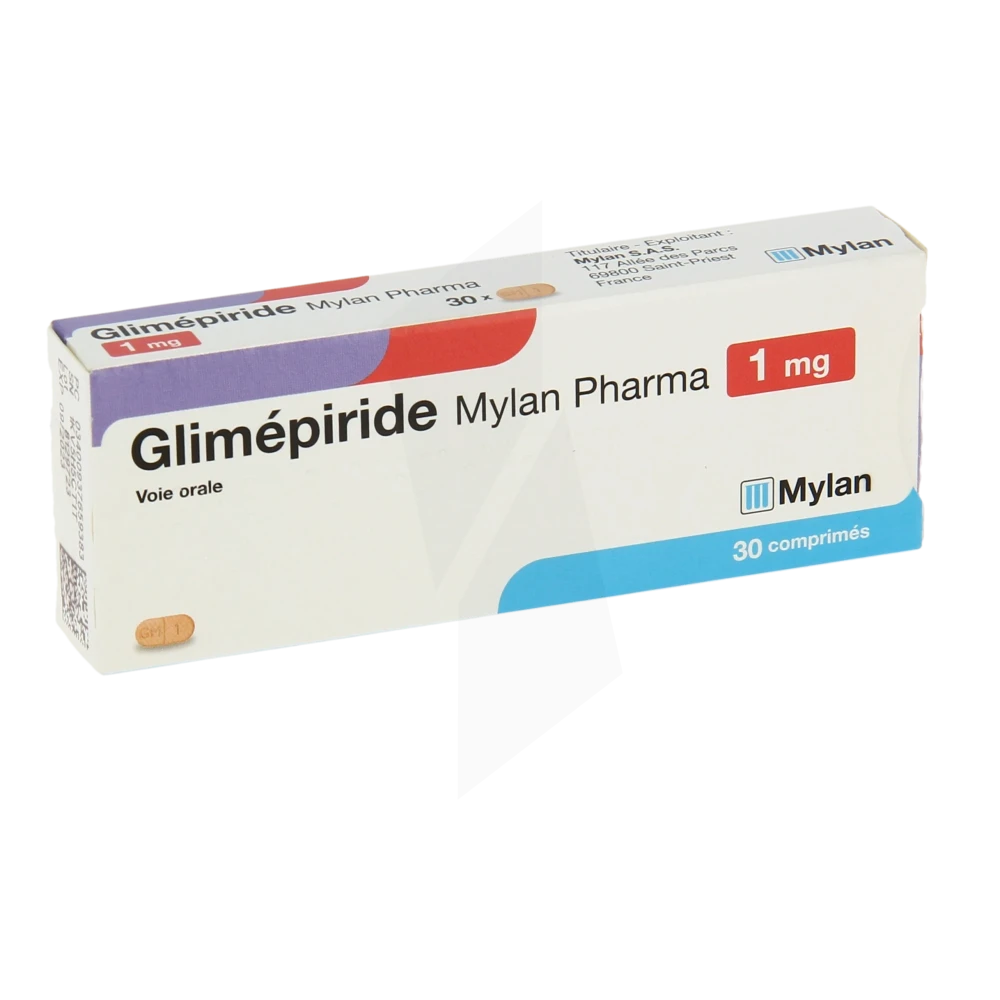 Glimepiride Viatris 1 Mg, Comprimé