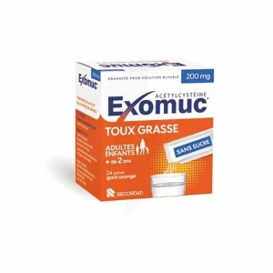 Exomuc 200 Mg, Granulés Pour Solution Buvable En Sachet 24 Sachets/3g
