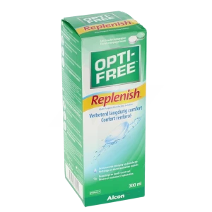 Alcon Opti-free Replenish Solution Multifonctions De Décontamination Des Lentilles Souples 300ml