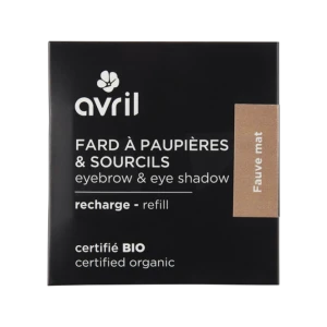 Avril Fard à Paupières Bio Fauve Mat Recharge/2,5g