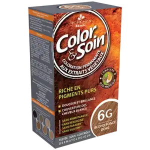 Acheter COLOR&SOIN Kit coloration permanente 6G blond foncé doré à Fontenay-sous-Bois