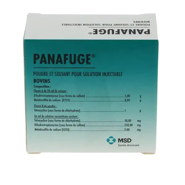 Panafuge Poudre & Solvant Injectable Fl/20ml
