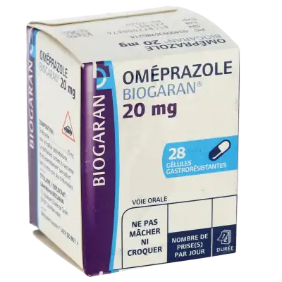 Omeprazole Biogaran 20 Mg, Gélule Gastro-résistante à Blere