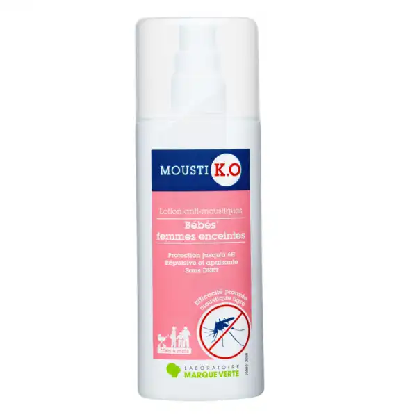 Mousti K.o Lotion Anti-moustique Bébés Dès 6 Mois & Femmes Enceintes 2vapo/100ml