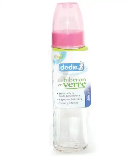 Biberon Verre Dodie Rose 240ml