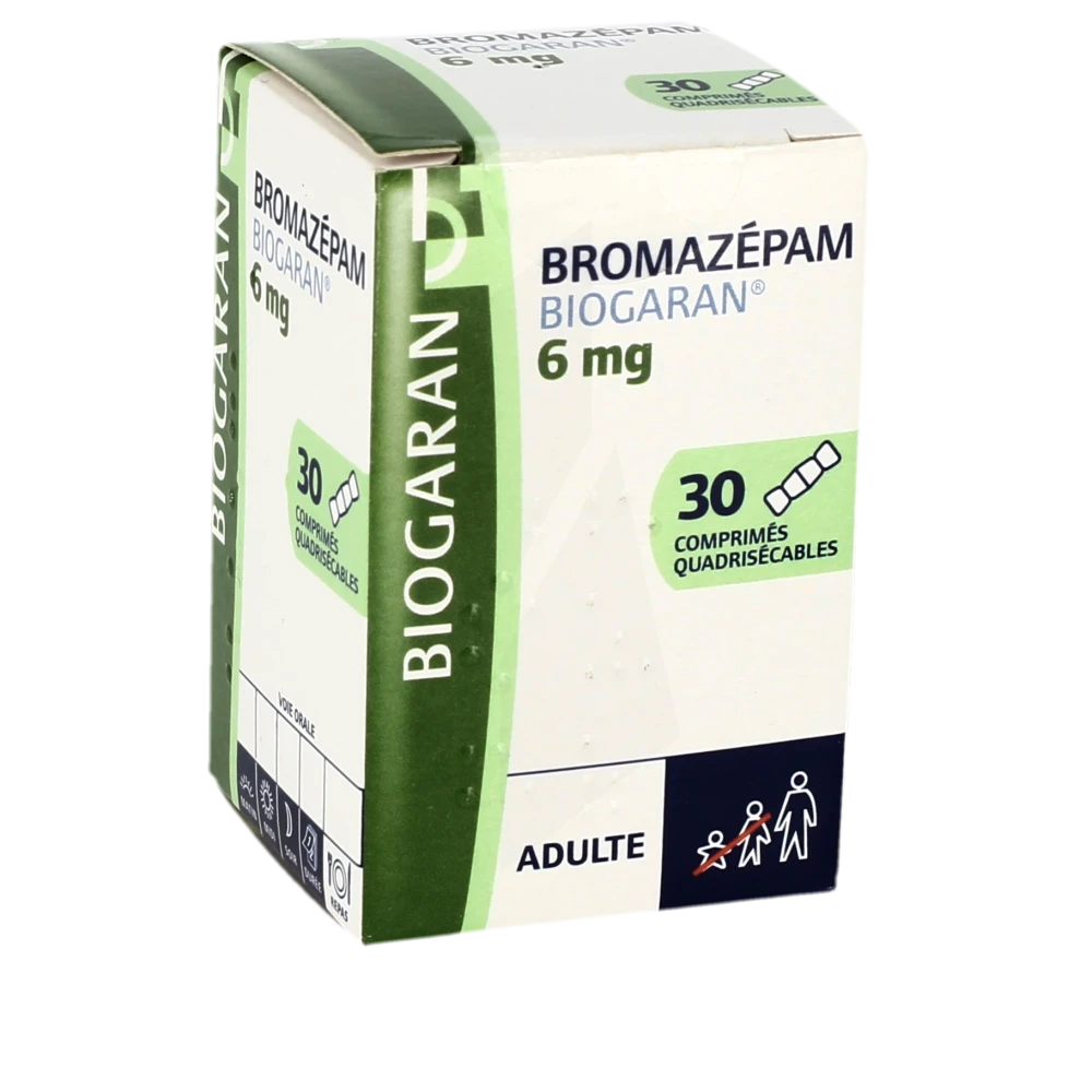Bromazepam Biogaran 6 Mg, Comprimé Quadrisécable