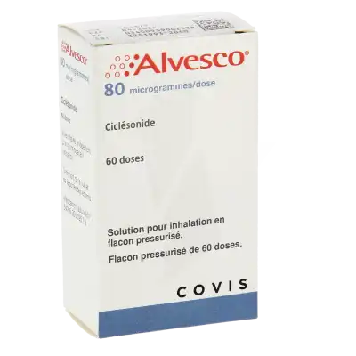 Alvesco 80 Microgrammes/dose, Solution Pour Inhalation En Flacon Pressurisé à Paris