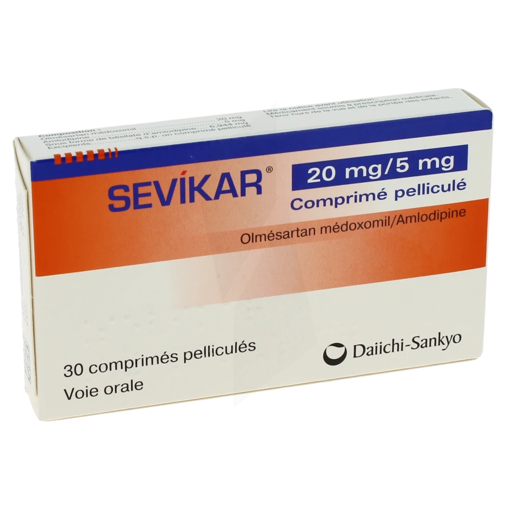 Sevikar 20 Mg/5 Mg, Comprimé Pelliculé