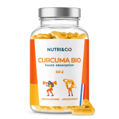 Nutri&co Curcuma Bio Gélules B/60 à VERNOUX EN VIVARAIS