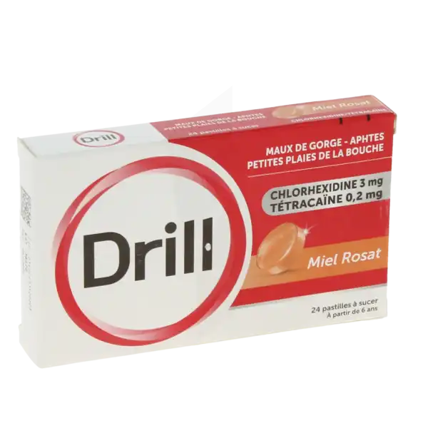 Drill Miel Rosat, Pastille à Sucer