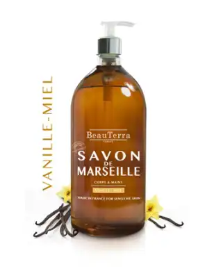 Beauterra - Savon De Marseille Liquide - Vanille/miel - 1l à Saint-Calais