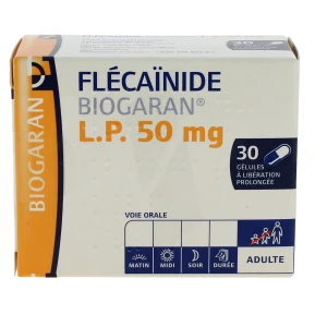 Flecainide Biogaran Lp 50 Mg, Gélule à Libération Prolongée