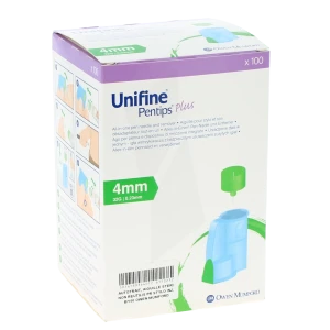 Unifine Plus Aiguille Avec Désadaptateur Pour Stylo 4mm B/100
