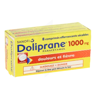 Doliprane 1000 Mg, Comprimé Effervescent Sécable à Saint-Médard-en-Jalles