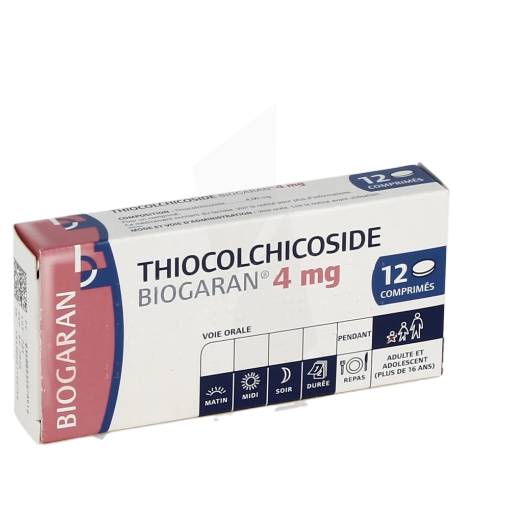 Thiocolchicoside Biogaran 4 Mg, Comprimé