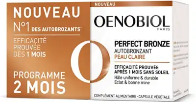 Oenobiol Pefect Bronz Caps Autobronzant Peau Claire 2pots/30 à Saint-Bonnet-de-Mure