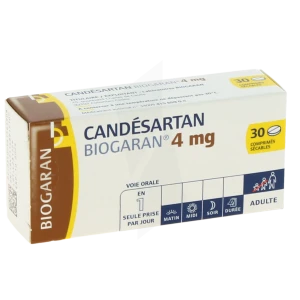 Candesartan Biogaran 4 Mg, Comprimé Sécable