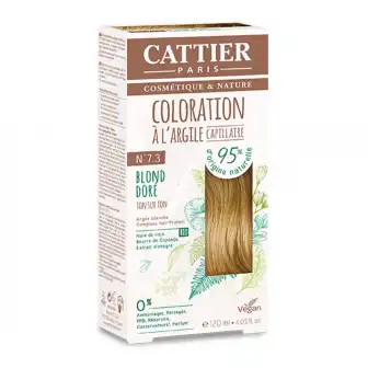 Cattier Coloration Kit 7.3 Blond Doré 120ml à Beaujeu-Saint-Vallier-Pierrejux-et-Quitteur