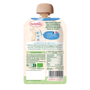 Babybio Aliment Infant Brassé Vache Abricot Banane Avoine Croissance Gourde/100g