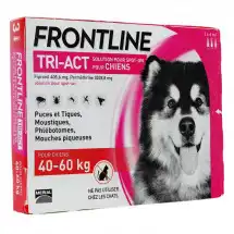Frontline Tri-act Solution Pour Spot-on Chien 40-60kg 3pipettes/6ml à CUISERY