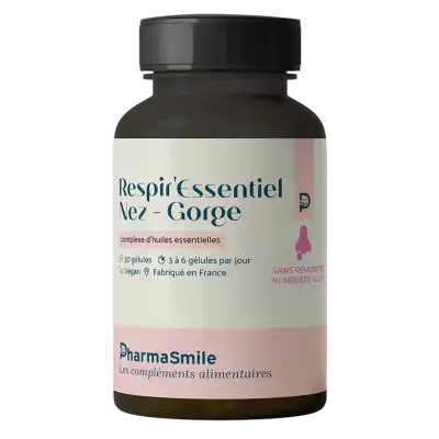 Pharmasmile Respir'essentiel Nez-gorge Gélules Pot/30 à LIVRON-SUR-DROME