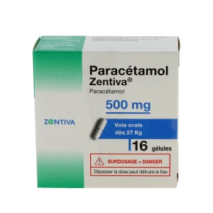 Paracetamol Zentiva 500 Mg, Gélule