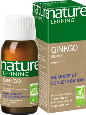 Lehning Nature Ginkgo Biloba Ab Extrait Hydroalcoolique Fl Compte Gouttes/60ml à PERSAN