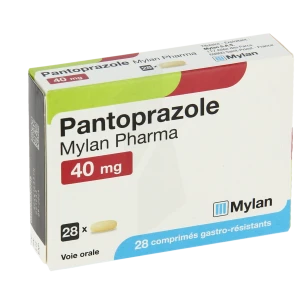 Pantoprazole Mylan Pharma 40 Mg, Comprimé Gastro-résistant