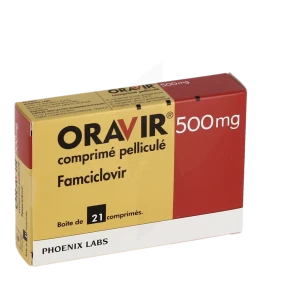 Oravir 500 Mg, Comprimé Pelliculé