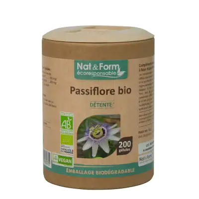 Nat&form Eco Responsable Passiflore Bio Gélules B/200 à Seysses