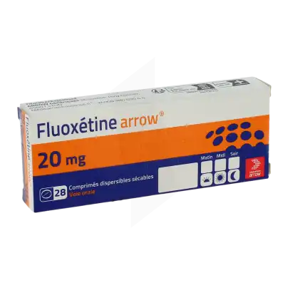 Fluoxetine Arrow 20 Mg, Comprimé Dispersible Sécable à Casteljaloux