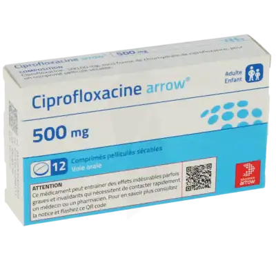 Ciprofloxacine Arrow 500 Mg, Comprimé Pelliculé Sécable à Casteljaloux