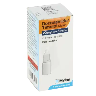 Dorzolamide/timolol Viatris 20 Mg/ml + 5 Mg/ml, Collyre En Solution à PEYNIER